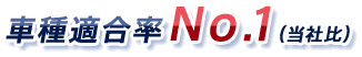 車種適合率No.1(当社比)