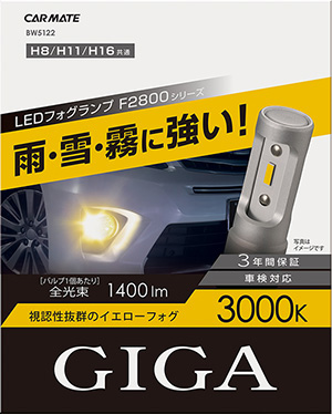 カーメイト GIGA ギガ LEDフォグランプ F2800シリーズ